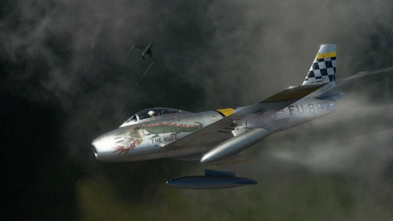 F-86 D Sabre, vehicle, 1080P, aircraft