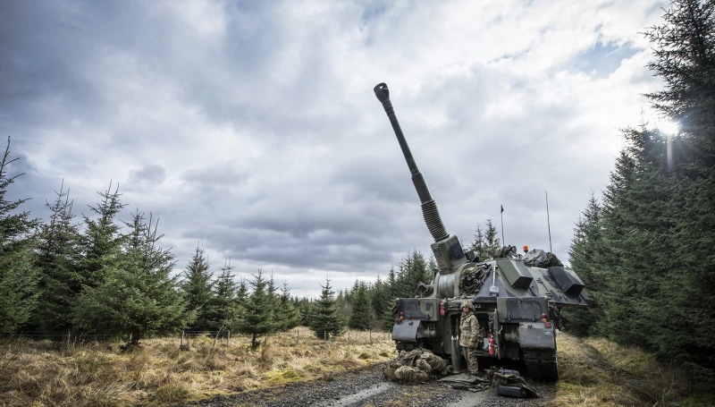 1080P, Artillery and Air Defence, AS-90, Exercise Steel Sabre