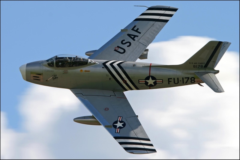 1080P, sabre, white, banking, force, gray, american, aircraft planes, fu, north
