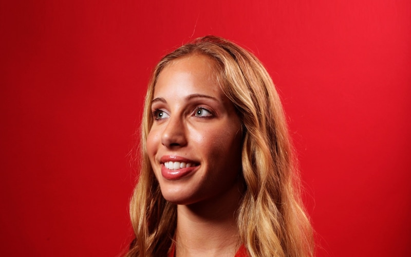 smile, Mariel Zagunis, zagunis, sabre, mariel, laugh, woman, 1080P
