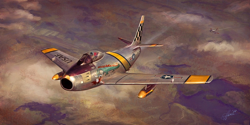The Huff, external fuel tank, F-86F, F-86 Sabre, 4K