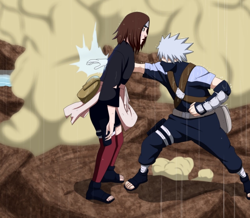 1080P, Naruto, Anime, Rin Nohara, Kakashi Hatake