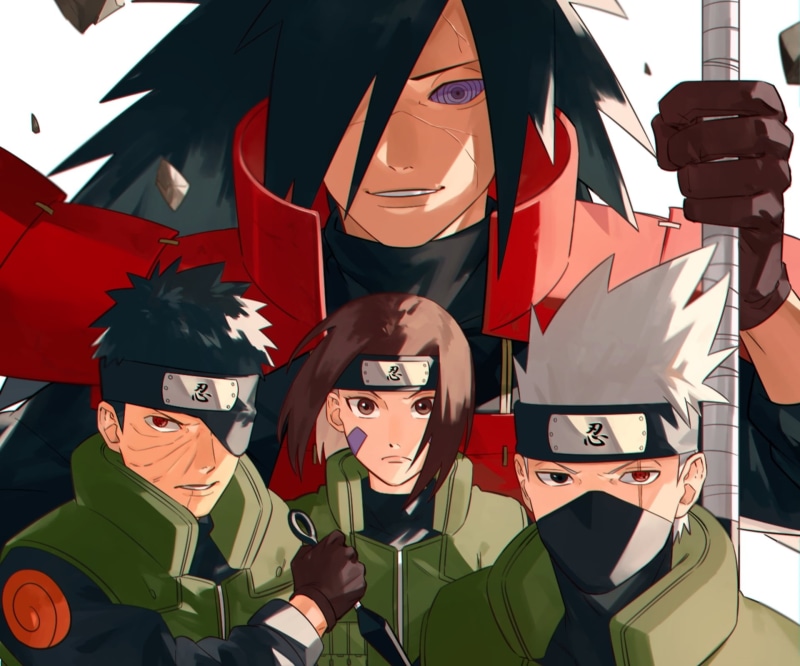 Obito Uchiha, Kakashi Hatake, Rin Nohara, Naruto, 1080P, Madara Uchiha