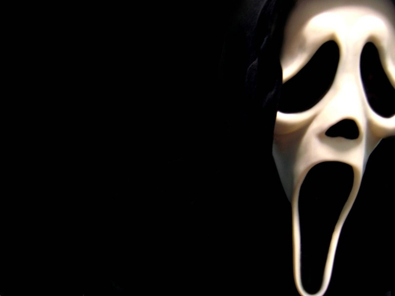 horror, face, single object, man made, dark, black background, disguise, 720P, representation, spooky, Scream, shiny, mask, creativity, studio shot, copy space