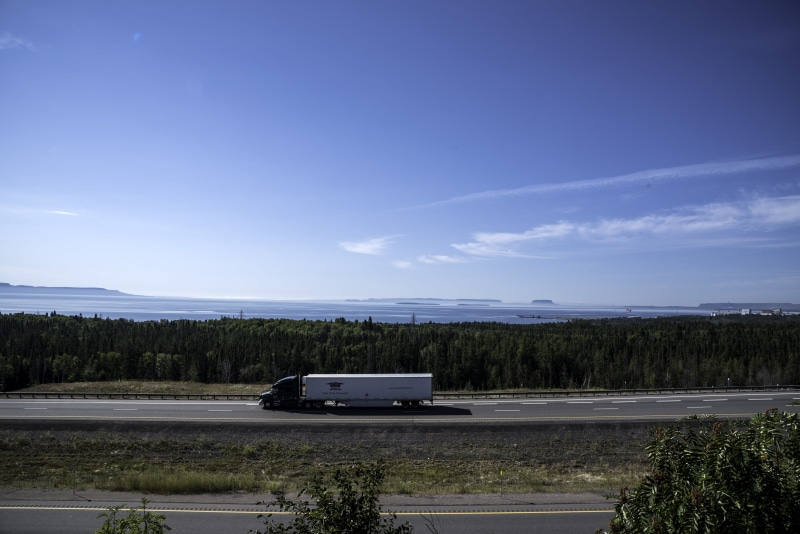 cloud - sky, canada, terry, road, traffic, environment, sleeping giant, mode of transportation, Ontario, motor vehicle, non-urban scene, mode of Transport