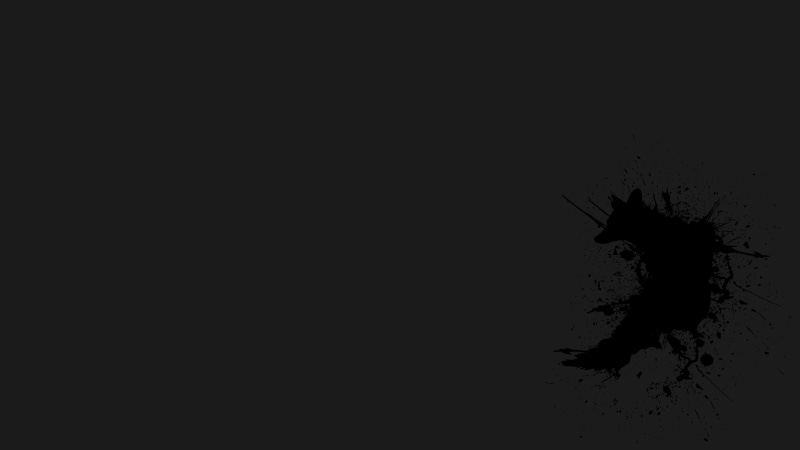splashes, paint splash, dark, 2K, paint splatter, black, fox, night mode, gray, splatter, monochrome, minimalism