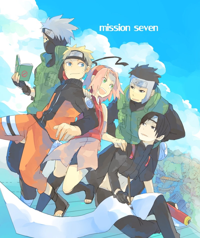 people, 2K, clothing, outdoors, real people, representation, standing, Anime, sky, sunlight, haruno sakura, yamato, day, human representation, hataka kakashi