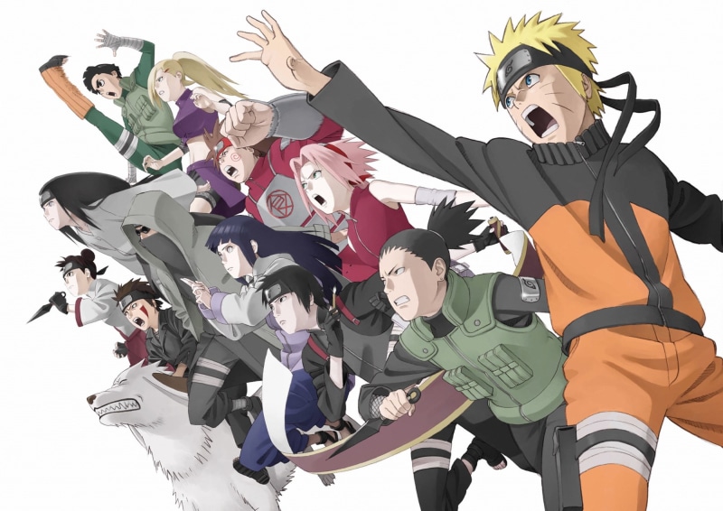 yamanaka, aburame, naruto, haruno, sai, rock, uzumaki, choji, kiba, shino, tenten, white, neji, sakura, ino, inuzuka, shippuden, hinata, background, hyuuga