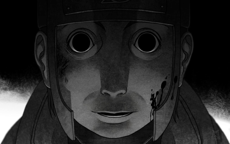 Naruto, looking at camera, no people, mask, art and craft, indoors, creativity, representation, shape, sculpture, pattern, human representation, close-up