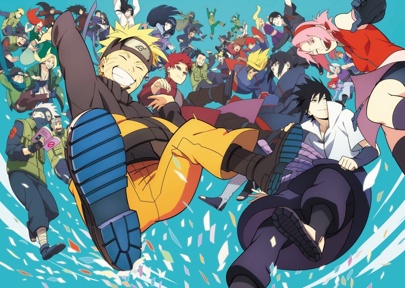 backgrounds, Hinata, Minato, Kankuro, childhood, high angle view, Sasori, illustration, Iruka, Tsunade, Gai, Kiba, Deidara, Rok Lee, Chodzhy
