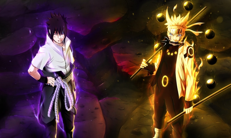 Uzumaki Naruto, Naruto Shippuuden, Uchiha Sasuke, anime, Road to Ninja: Naruto the Movie, 2K