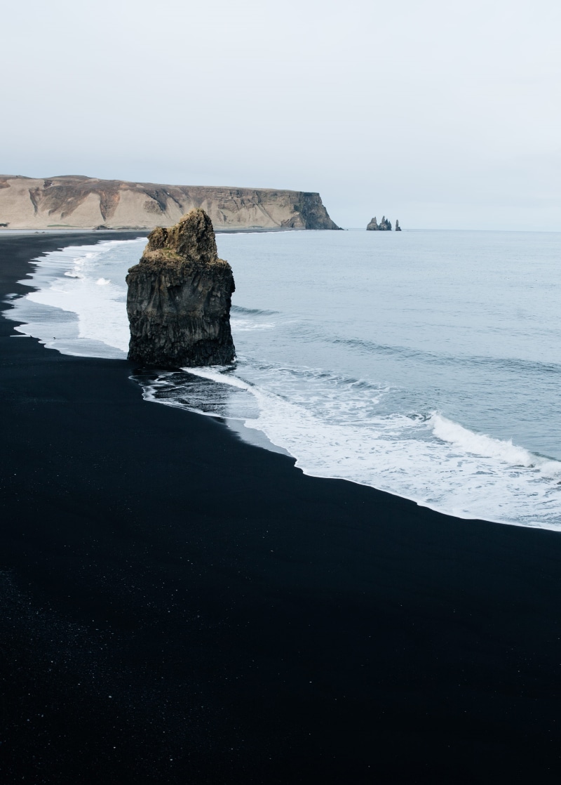 atlantic Ocean, beach, beauty In Nature, brown, 2K, ocean, landscape, iceland, monolith, california, rock - Object, coast, no People, nature, tidal, sky
