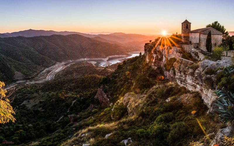 church, sky, travel, formation  water, waterfall, mountainside, full  hd, house, sun  flare, near, de, tamron, nature, sol, panoramic, nikon  d750, creative  commons