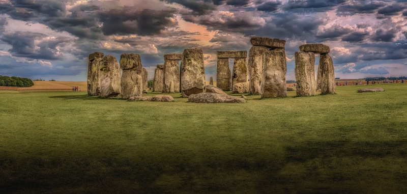 tranquility, 4K, rock, the past, megalith, panorama, solid, monument, plant, no people, history, tranquil scene, green color, sky, landscape, landmark