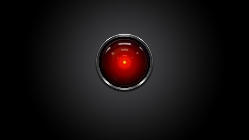 HAL 9000, 2001: A Space Odyssey, 1080P, red