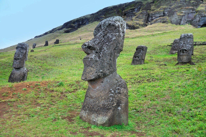 old, history, Chile, architecture, england, no people, the Past, monument, Moai, green color, ancient civilization, famous Place, cemetery, Rapa Nui, ancient