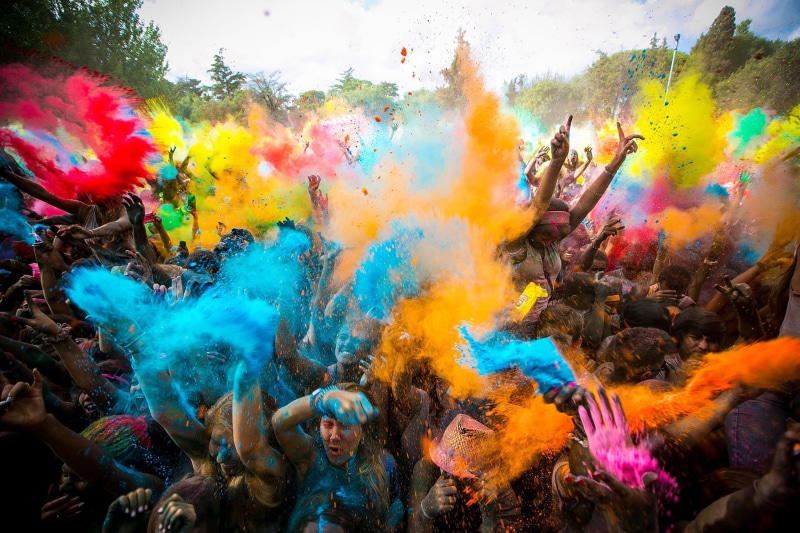 festival, color, india, holi, colours, spring, 720P, hindu