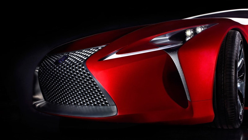 1080P, red cars, Lexus LF LC Concept, vehicle front, car, Lexus, vehicle