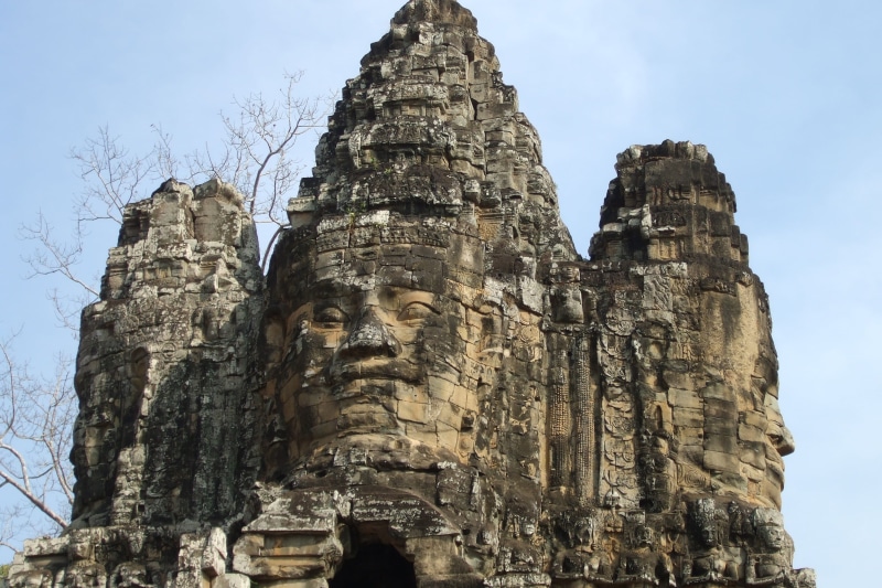 tourism, architecture, buddha, old Ruin, religion, sky, famous Place, rock - object, built structure, the past, 2K, Buildings, buddhism, Angkor Wat, day