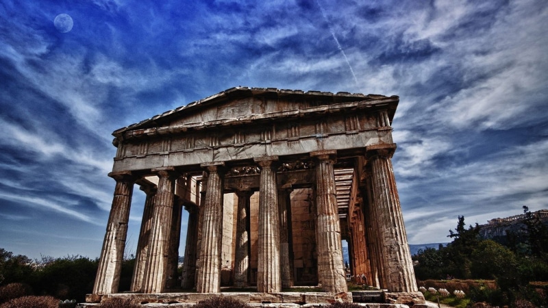 built structure, culture, outdoors, column, deterioration, ancient, history, ruined, structure, city, construction, sculpture, place of business, temple