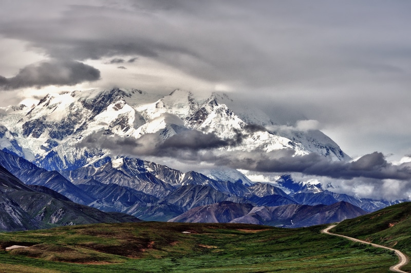 Wonder Lake, denali, Pro, Landscape, Mount McKinley, Mountains, scenics, Rolling, West-Central, Nikon D90, Clouds Above, 4K, Tundra, United States, outdoors