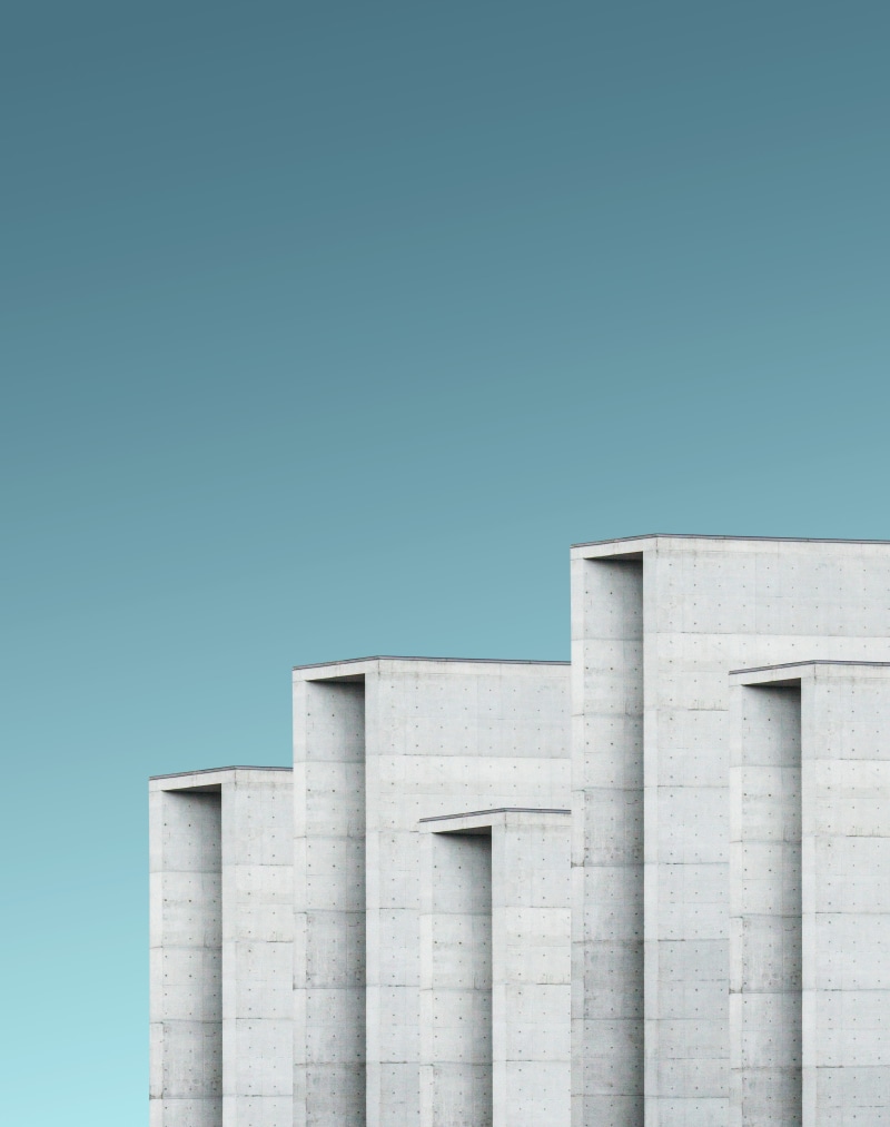 built structure, high section, illustration, no people, blue, wall - building feature, building exterior, sky, layer, architectural column, building, facade