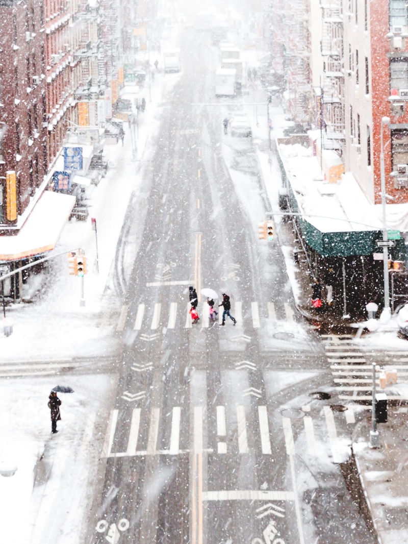 daytime, traffic, lane, city Life, group of people, motor vehicle, weather, car, architecture, 2K, urban Scene, pedestrian, cold - Temperature, blizzard