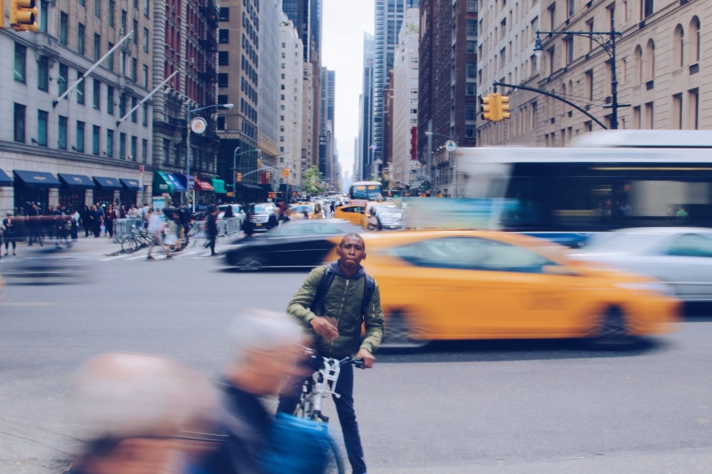 crowd, transportation, real people, building exterior, yellow Taxi, motor vehicle, built structure, new York State, pedestrian, mode of Transport, green