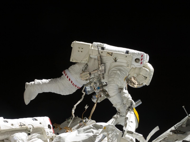 night, tether, art and craft, astronaut, indoors, space suit, spaceship, plastic, no people, human representation, spacewalk, representation, statue, international space station
