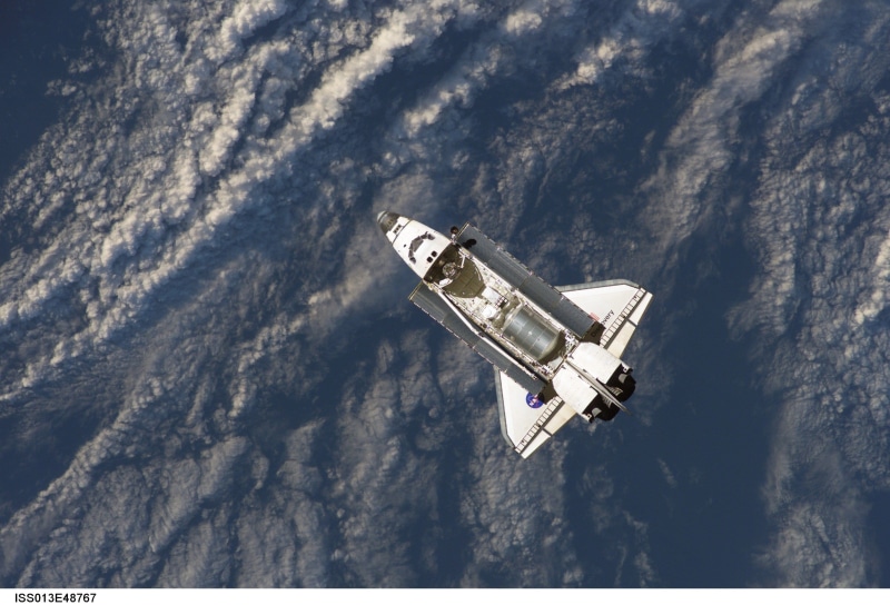 mid-air, nasa, high angle view, sky, shuttle, all, science, aerial view, outdoors, space travel, astronomy, astronautics, on the move, start, view, technology