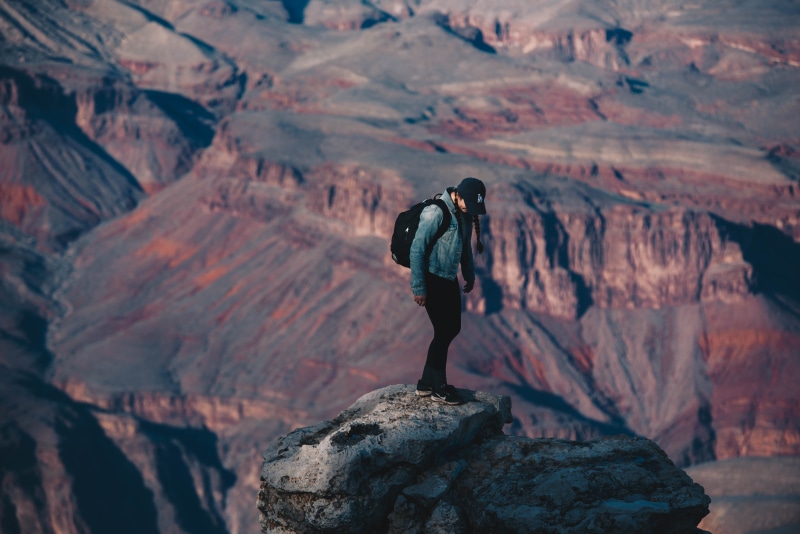 exploration, climbing, young adult, full length, travel, activity, male, solid, mountain, guy, Take it in, mountain Peak, person, man, nature, rock formation