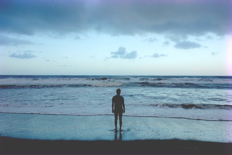 landscape, cloud - sky, dusk, beauty in nature, 5K, clouds, horizon over water, sand, real people, coast, leisure activity, sky, men, sea, lifestyles