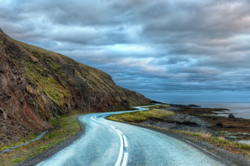 midatlantic ridge, world, near, body of water, digital  processing, software, photography, highway, scenics, high  dynamic  range  imaging, curvy, photoblog