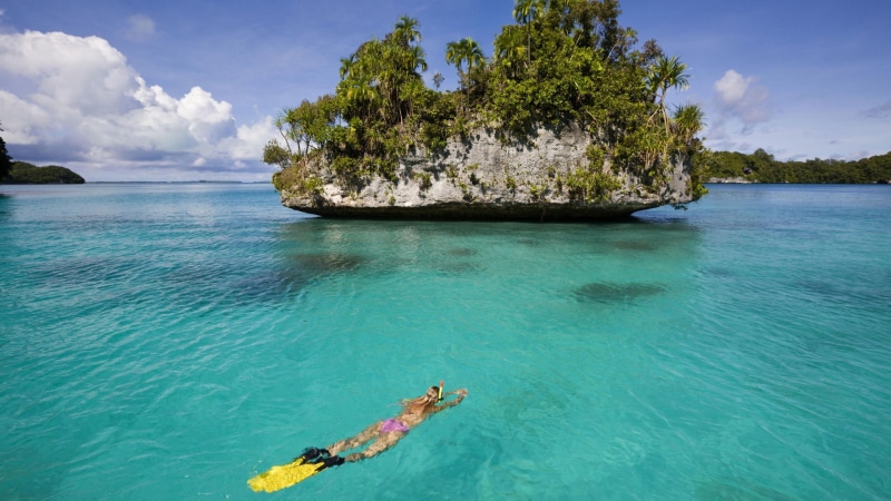 swim, island, 1080P, hd, ocean, nature, tropical, snorkel
