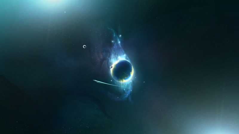 water, nature, fish, sky, nebula, marine, artwork, space, night, no people, sunbeam, animal, animals in the wild, blue, star - Space, black, outdoors, deep