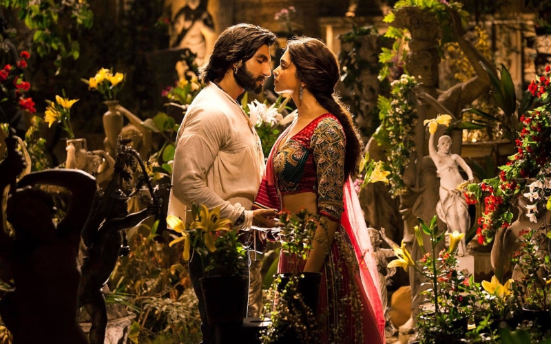 s, leela, ram, ranveer, women, deepika, green, sari, 1080P