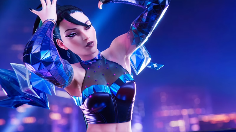 4K, KaiSa(League of Legends), purple eyes, League of Legends, kda