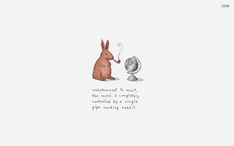 one person, desk, finger, rabbits, infront, copy space, cut out, representation, creativity, white background, simple background, communication, message