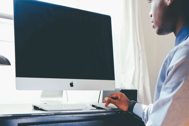 office, girl, technology, one Person, african american, infront, education, smile, american, lab coat, businessman, laptop, man, adult, person, business