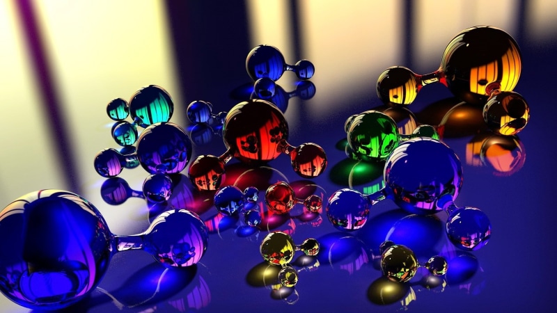 1080P, 1920x1080, orb, 3D, 4k pics, Glass, molecules, Colorful
