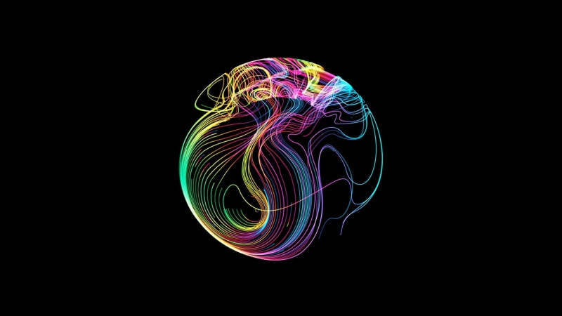 glowing, illuminated, motion, pattern, studio shot, light, black background, light painting, indoors, nature, long exposure, design, copy space, multi colored