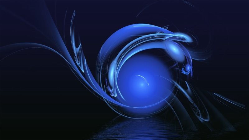 computer Graphic, neon, pattern, blue, technology, illuminated, curve, dark, light - Natural Phenomenon, creativity, photographic Effects, ball, shiny