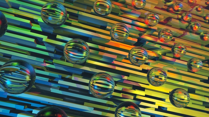 lines, digital art, colorful, ball, CGI, 3D Blocks, transparency, sphere, 1080P, abstract, 3D