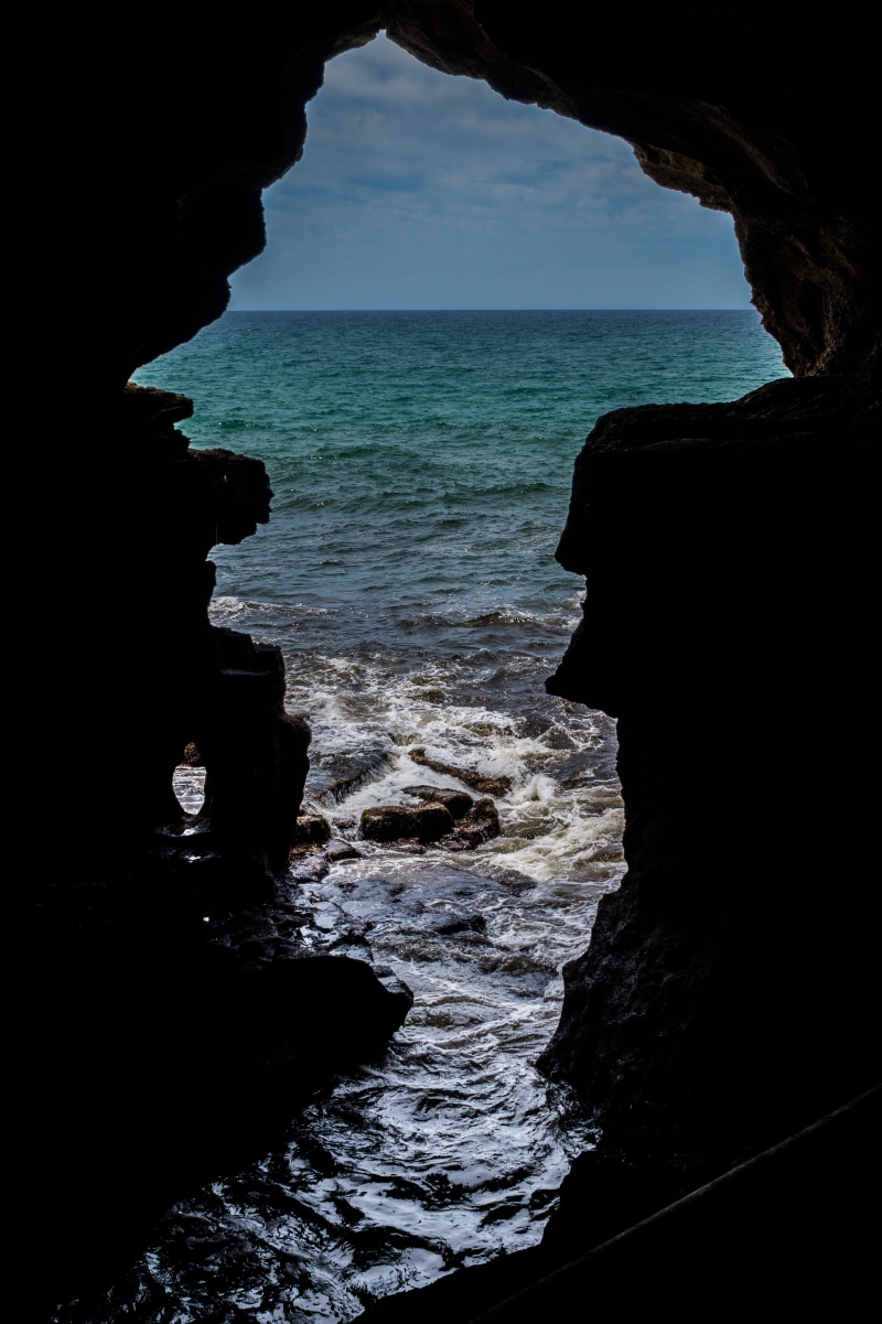 scenics - nature, natural arch, sky, no people, horizon, cave, prehistoric times, eroded, tranquil scene, 4K, nature, rock, stack rock, morocco, motion
