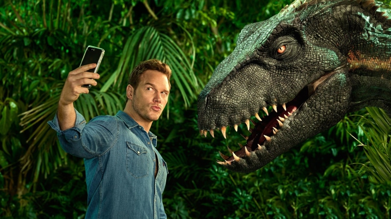 Jurassic World: Fallen Kingdom, pratt, chris, Chris Pratt, dinosaur, 4K, 4k