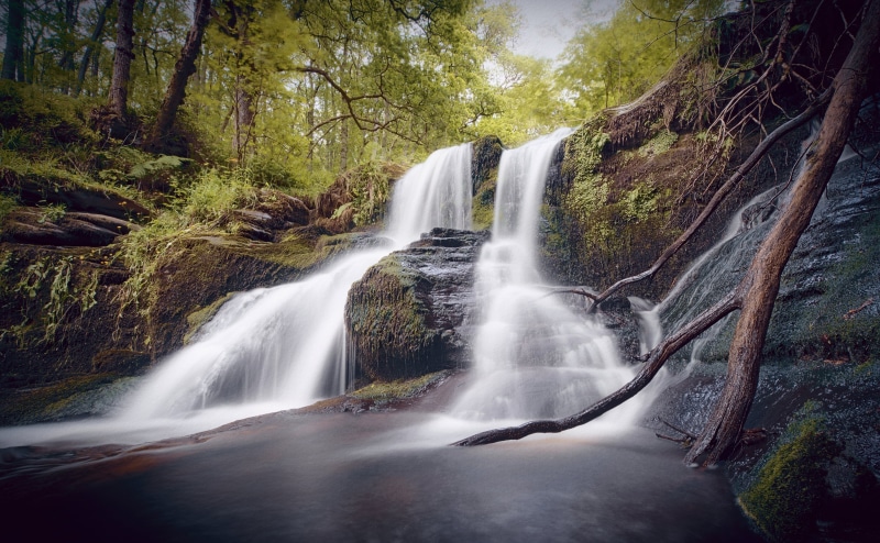 dull, still, waterfalls, darktable, landscape, lines, Pitlochry, shape-and-form, river, awe, tree, curves, calm, Equipment, crazy, Photography, long-exposure