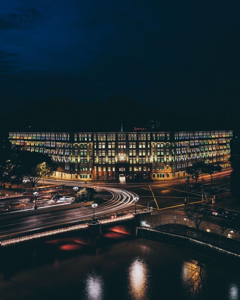night, built structure, cityscape, landscape, colourful, multiple lane highway, traffic, singapore, darkness, 4K, street light, architecture, building exterior
