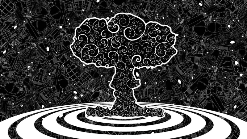black, monochrome, plant, land, spiral, metal, close-up, shape, creativity, geometric shape, nature, no people, high angle view, growth, mushroom clouds