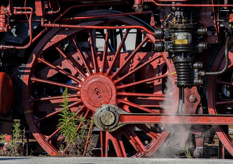 mode of transportation, Steam Locomotive, machinery, train - vehicle, freilassing, nostalgic, architecture, engine, rail transportation, close-up, Technology