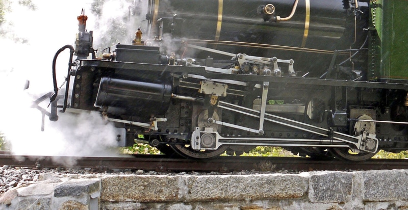 Locomotive, meter track, steam, locomotive, rail transportation, dfb, summer operation, Rack Railway, external cylinder, steam train, oldtimer, before beginning the rack